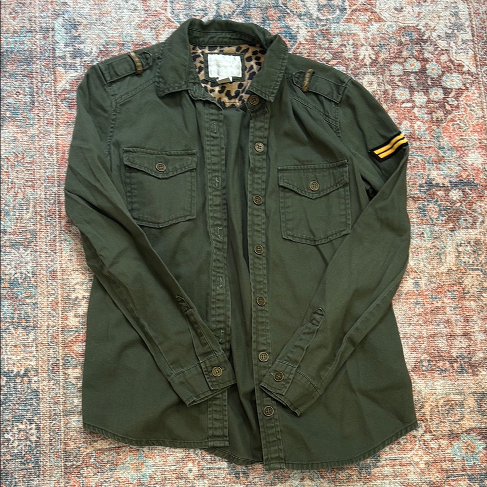Forever 21 Olive Green Button Down Shirt